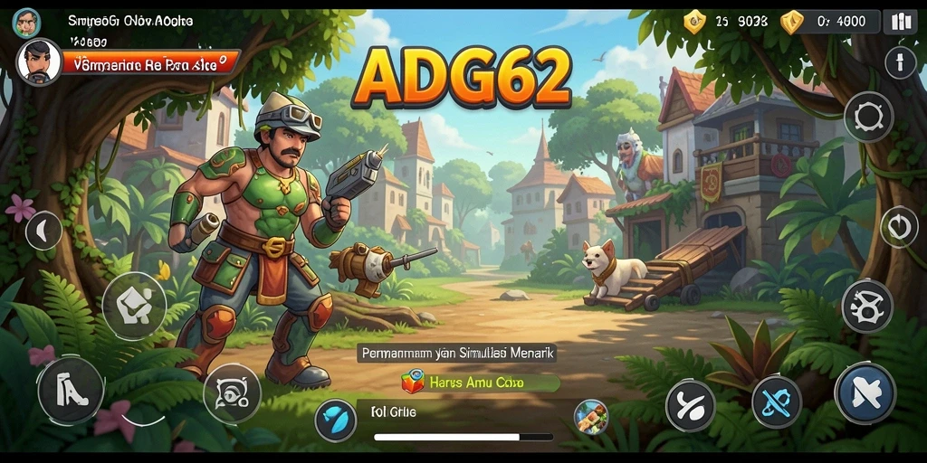 Screenshot menampilkan pengalaman gameplay ADG62 yang seru dan interaktif.