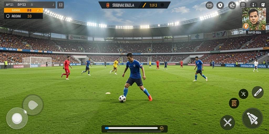 Tampilan screenshot utama dari gameplay yang menegangkan dalam API33.