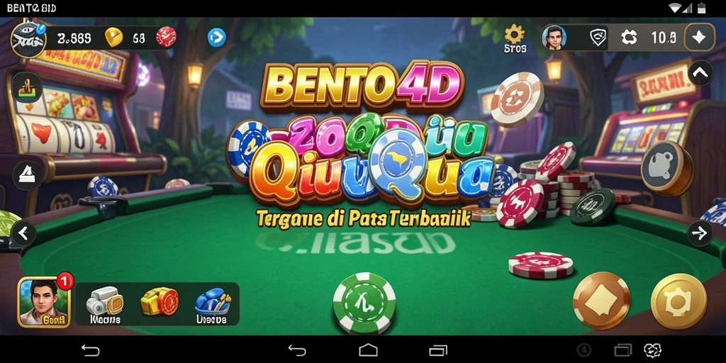 Tampilan gameplay mendebarkan dari BENTO4D dalam bermain QiuQiu.
