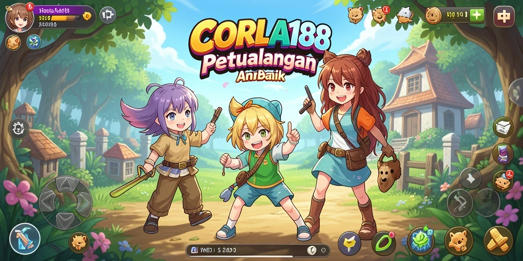 Tampilan gameplay dari CORLA188 yang menarik dengan karakter Anime.