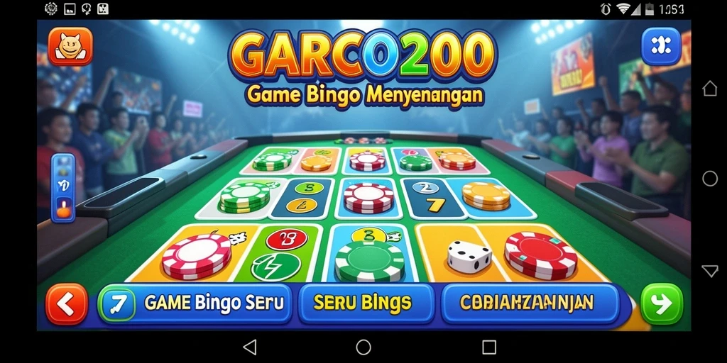 Tampilan gameplay Bingo yang menarik dan interaktif.