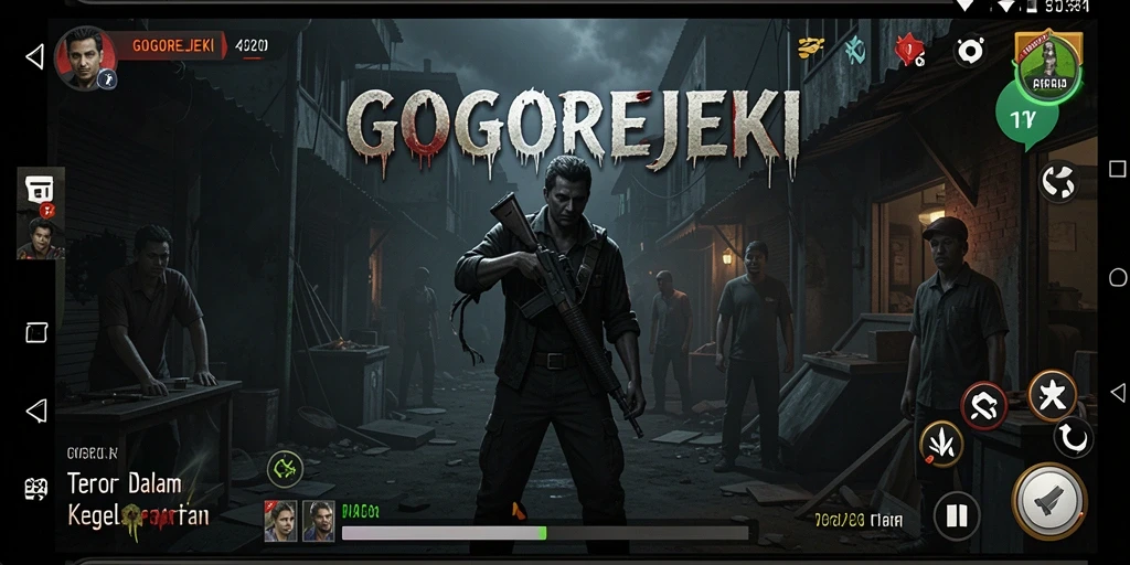 Gameplay GOGOREJEKI yang menegangkan di tengah kegelapan.