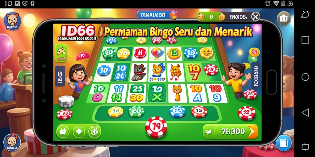 Tampilan gameplay ID66 dengan momen seru dan menegangkan saat mendapatkan Bingo.