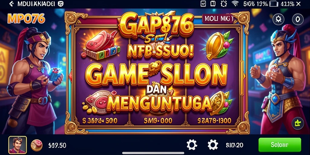Tampilan gameplay menarik di MPO76 game Slot.