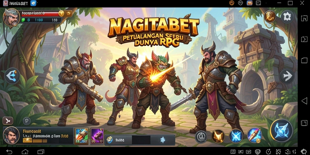 Cuplikan gameplay RPG NAGITABET yang penuh aksi dan petualangan.