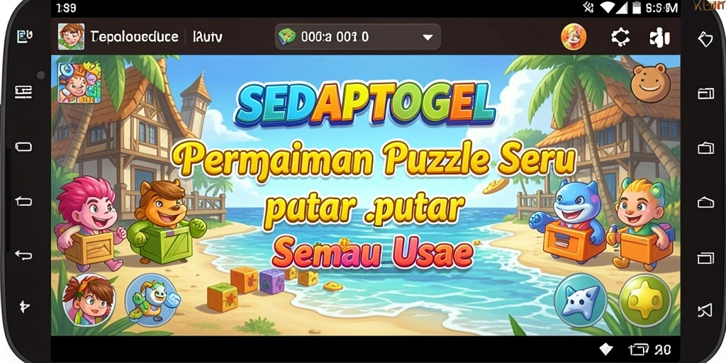 Tampilan gameplay SEDAPTOGEL yang menarik dan menantang.