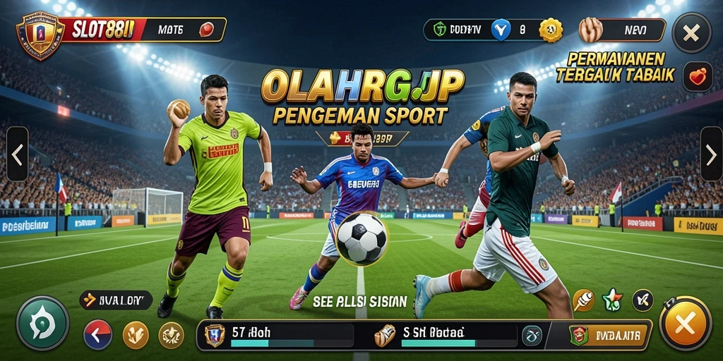 Tampilan gameplay menarik dari aplikasi SLOT88JP yang penuh aksi olahraga.